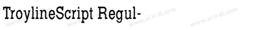 TroylineScript Regul字体转换